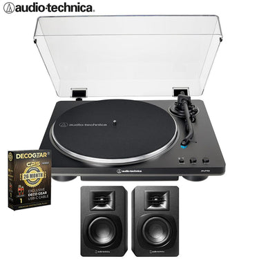 Audio-Technica AT-LP70X-BG Fully Automatic Turntable w/ AT-SP3X Speaker + 26 Month Protection