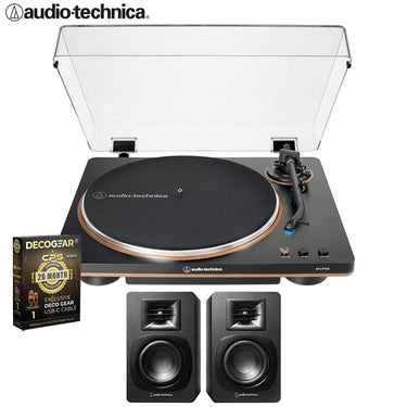 Audio-Technica AT-LP70X-BZ Fully Automatic Turntable w/ AT-SP3X Speaker + 26 Month Protection