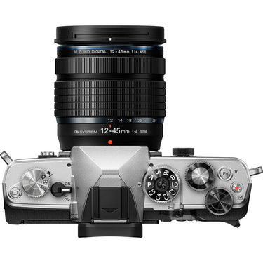 OM Systems Olympus OM-3 20MP Digital Camera with M.ZUIKO 12-45mm Lens; Silver