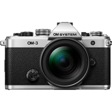 OM Systems Olympus OM-3 20MP Digital Camera with M.ZUIKO 12-45mm Lens; Silver