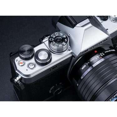 OM Systems Olympus OM-3 20MP Digital Camera with M.ZUIKO 12-45mm Lens; Silver