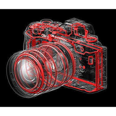 OM SYSTEM Olympus OM-5 Mark II 20.4MP 4K Digital Camera Body, Silver (V210070SU000)