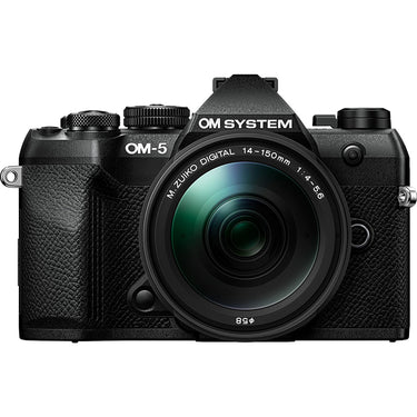 OM SYSTEM Olympus OM-5 Mark II Camera, M.ZUIKO 14-150mm Lens, Black (V210072BU000)