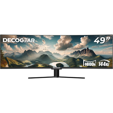 Deco Gear 49" Curved Ultrawide LED 3840x1080 HDR400 32:9 144Hz VA Gaming Monitor