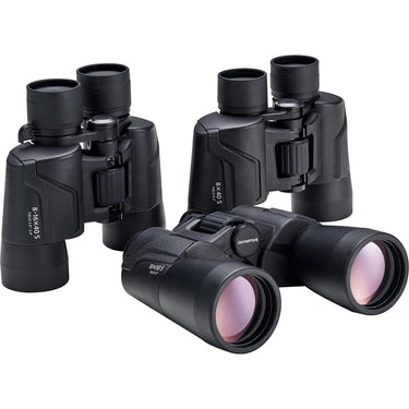 OM SYSTEM Olympus 8-16x40 Explorer S Standard Zoom Binoculars, Black (V501024BU000)