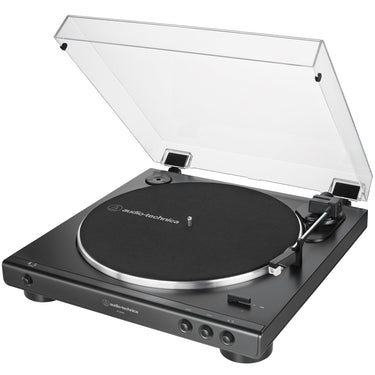 Audio-Technica Fully Auto Belt-Drive Stereo Turntable 33-1/3 & 45 RPM + 1 Year Warranty Pack