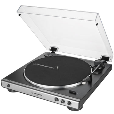 Audio-Technica Fully Automatic Belt-Drive Turntable 33-1/3 & 45 RPM + 1 Year Warranty Pack