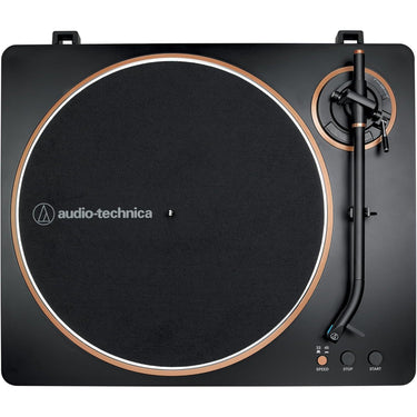 Audio-Technica Fully Automatic Belt-Drive Turntable, Black/Bronze + 1 Year Warranty Pack
