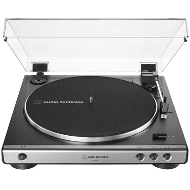 Audio-Technica Fully Automatic Belt-Drive Turntable Gunmetal with Speaker Bundle