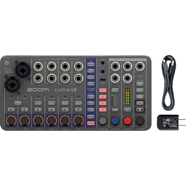 Zoom LiveTrak L-6 10-Channel Digital Mixer and Recorder Refurbished