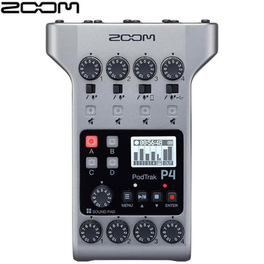 Zoom PodTrak P4 Multitrack Portable Podcast Recorder Refurbished
