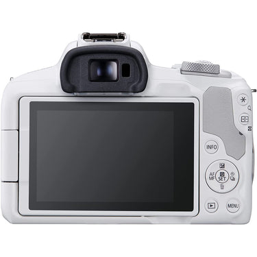 Canon EOS R50 Mirrorless Camera Body Only (White) 5812C002 + Accessories Bundle