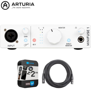 Arturia MiniFuse 1 Single Input USB-C MIDI Audio Interface + 2 YR Extended Warranty