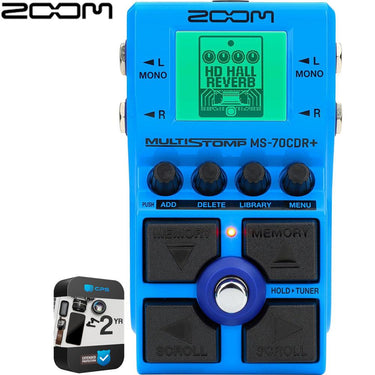 Zoom MultiStomp Chorus-Delay-Reverb Guitar Effects Pedal with 2 Year Warranty