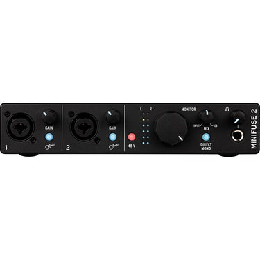 Arturia MiniFuse 2 Portable 2x Input USB-C MIDI Audio Interface + 2 YR Warranty Bundle