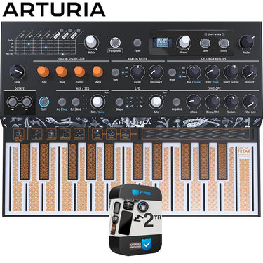 Arturia MicroFreak 25-Key Analog-Digital Synthesizer Black + 2 Year Warranty