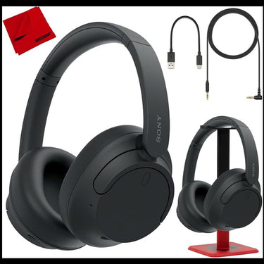 Sony WH-CH720N Wireless Noise Cancelling Headphone Black w/ Pro Stand Kit