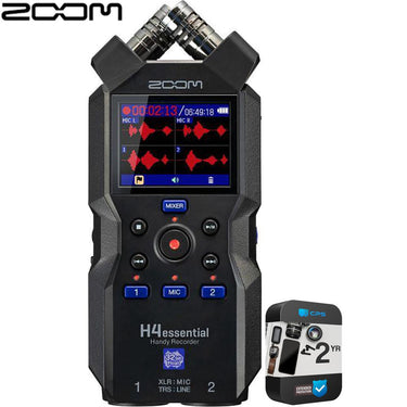 Zoom H4essential 4 Track Handy Recorder with 32-Bit Recording + 2 Year Warranty