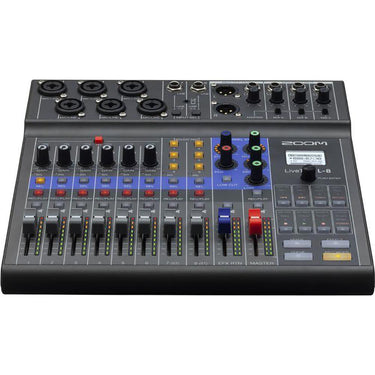 Zoom LiveTrak L-8 8-Channel Digital Mixer and Recorder with 2 Year Warranty