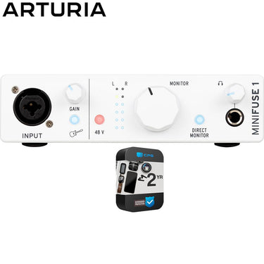Arturia MiniFuse 1 Single Input USB-C MIDI Audio Interface + 26 Month Protection