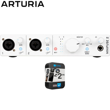 Arturia MiniFuse 2 2x Input USB-C MIDI Audio Interface with 26 Month Protection