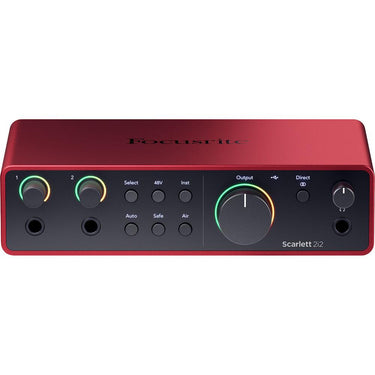 Focusrite Scarlett 2i2 4th Gen Audio Interface + OnStage MC-20 XLR to XLR Mic Cable