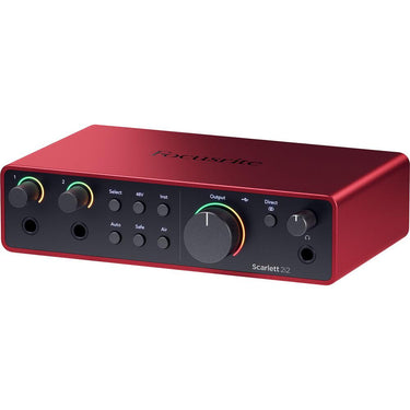 Focusrite Scarlett 2i2 4th Gen Audio Interface + OnStage MC-20 XLR to XLR Mic Cable