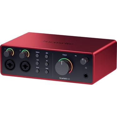 Focusrite Scarlett 4i4 4th Gen Audio Interface + 4x OnStage XLR to XLR Mic Cable