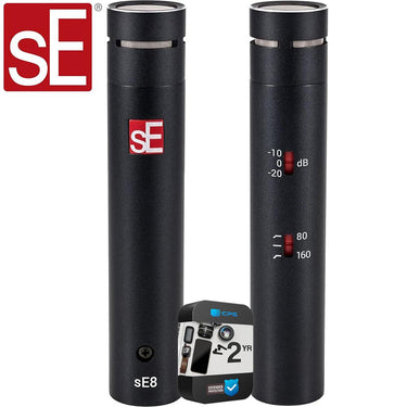 sE Electronics sE8 Small Diaphragm Cardioid Condenser Mic with 2 Year Warranty