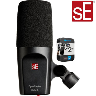 sE Electronics Dynacaster DCM6 Dynamic Broadcast Microphone with 2 Year Warranty