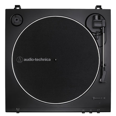 Audio-Technica AT-LP60X-BK Fully Automatic Belt-Drive Stereo Turntable w/ Record Care Bundle