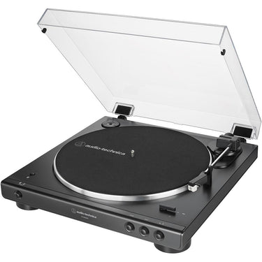 Audio-Technica AT-LP60XBT-BK Belt-Drive Bluetooth Turntable + 2YR Warranty + Record Care Bundle