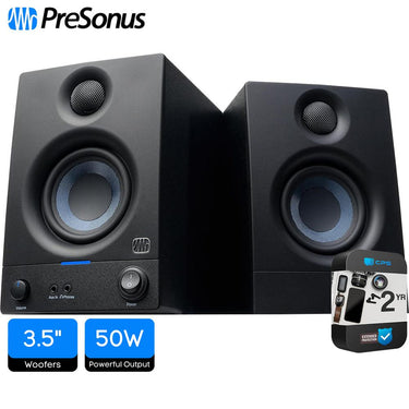 PreSonus Eris 3.5 Powered Active Near Field Studio Monitors Pair+2 Year Warranty
