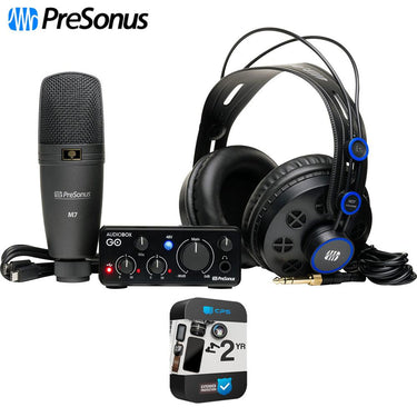 PreSonus 2777900102 AudioBox GO Creator Bundle + 2 Year Warranty