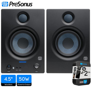 PreSonus Eris 4.5BT Powered Bluetooth Studio Monitors Pair + 2 Year Warranty