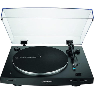 Audio-Technica AT-LP3XBT-BK Wireless Belt-drive Turntable + Studio Monitors +Record Care Bundle