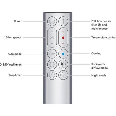 Dyson Purifier Hot+Cool HP07 Air Purifier, Heater, and Fan, Large - Refurbished