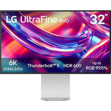 LG 32" UltraFine evo 6K Nano IPS Black Monitor with Thunderbolt 5 (32U990A-S)