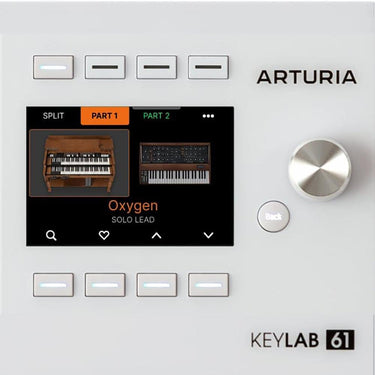 Arturia KeyLab 61 Mk3 61-Key USB MIDI Controller Keyboard, White + 2 Yr Protection Pack