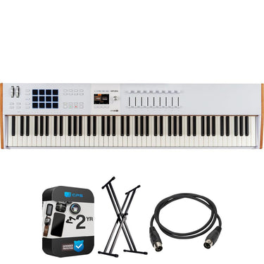 Arturia KeyLab 88 mk3 88-Key Weighted Hammer MIDI Controller Keyboard + 2 Yr Protection