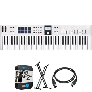 Arturia KeyLab Essential Mk3 61-Key USB MIDI Controller Keyboard + 2 Yr Protection Pack