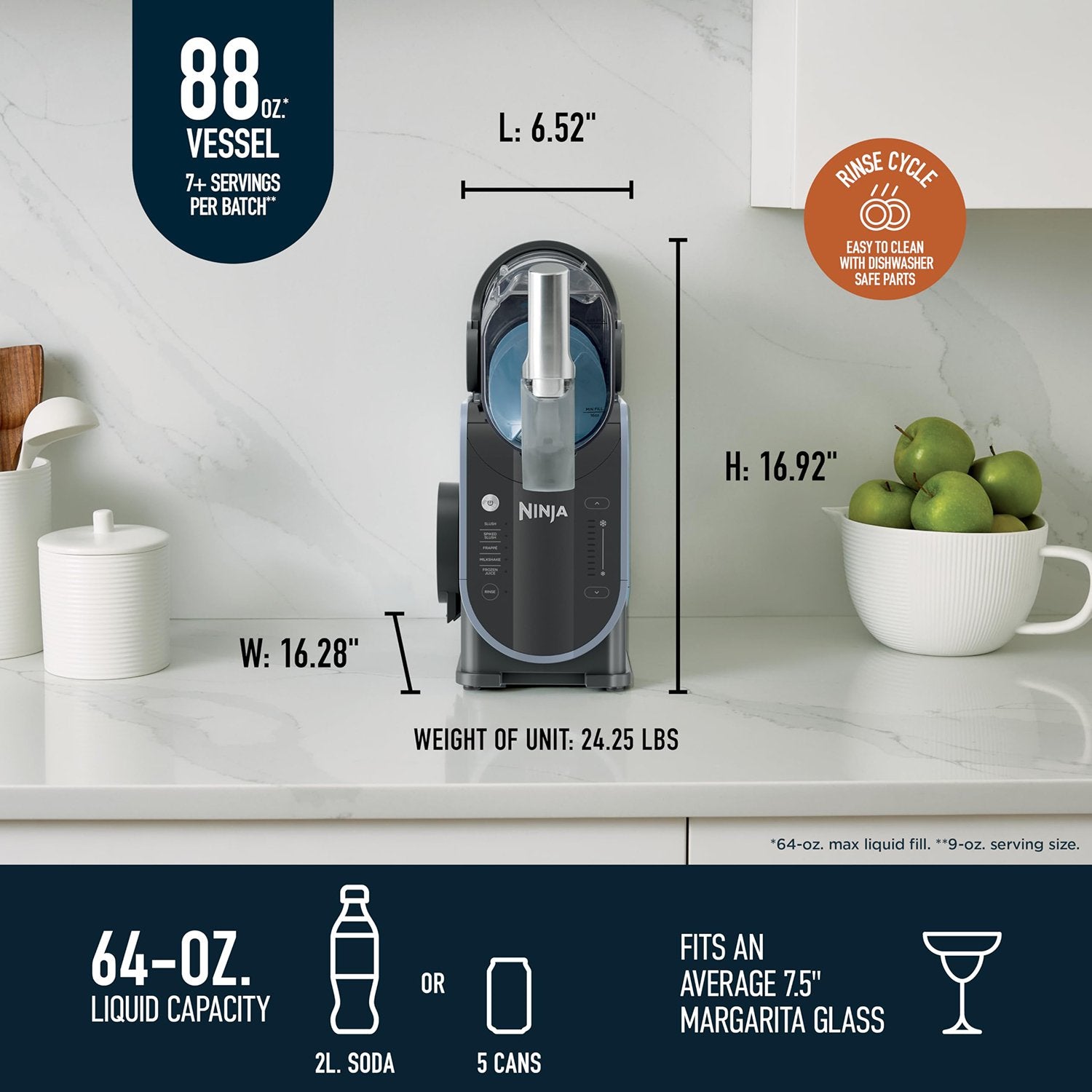 Ninja FS301 SLUSHi 88 oz. Frozen Drink & Slushie Machine - Renewed — view 2