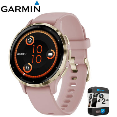 Garmin Venu 3S Fitness GPS Smartwatch Gold Bezel (41mm) Refurbished + 2 YR Warranty Kit