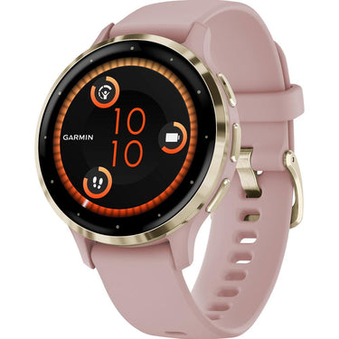Garmin Venu 3S Fitness GPS Smartwatch Gold Bezel (41mm) Refurbished + 2 YR Warranty Kit