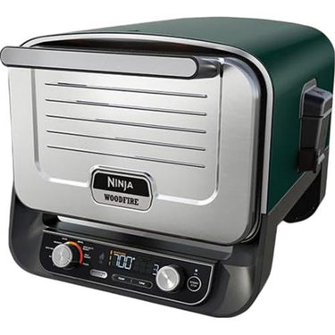 Ninja Woodfire 8-in-1 Outdoor Smoker Pizza Oven with 5 Pizza Settings, Green