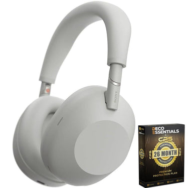 Sony WH-1000XM6 Wireless Headphones, Platinum Silver + Exclusive 2 YR Warranty Bundle