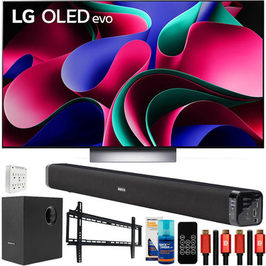 LG OLED evo G3 83 Inch 4K Smart TV (2023) with Deco Gear Home Theater Bundle