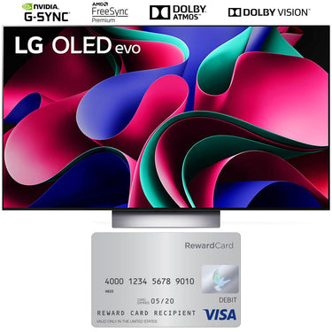 LG OLED evo G3 83 Inch 4K Smart TV (2023) Bundle with $100 Visa Card