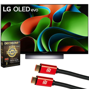 LG OLED evo C3 48 Inch HDR 4K Smart OLED TV 2023 + 26 Months Extended Protection