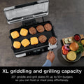 Ninja Sizzle Pro XL 20-Inch Indoor Griddle + Grill - Silver, Refurbished